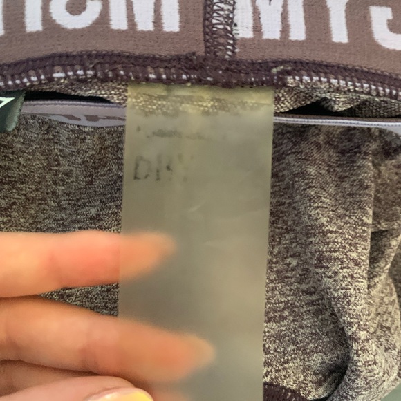 Gymshark Purple Flex Seamless Elastic Waist Mid Rise Logo Leggings size Small - Picture 5 of 5